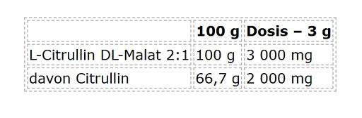 Nutrend Citrulline Malat 300g