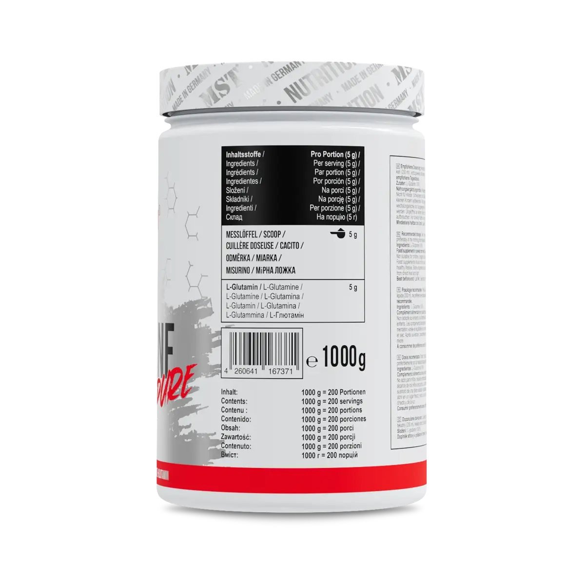 MST - Glutamine 1000g