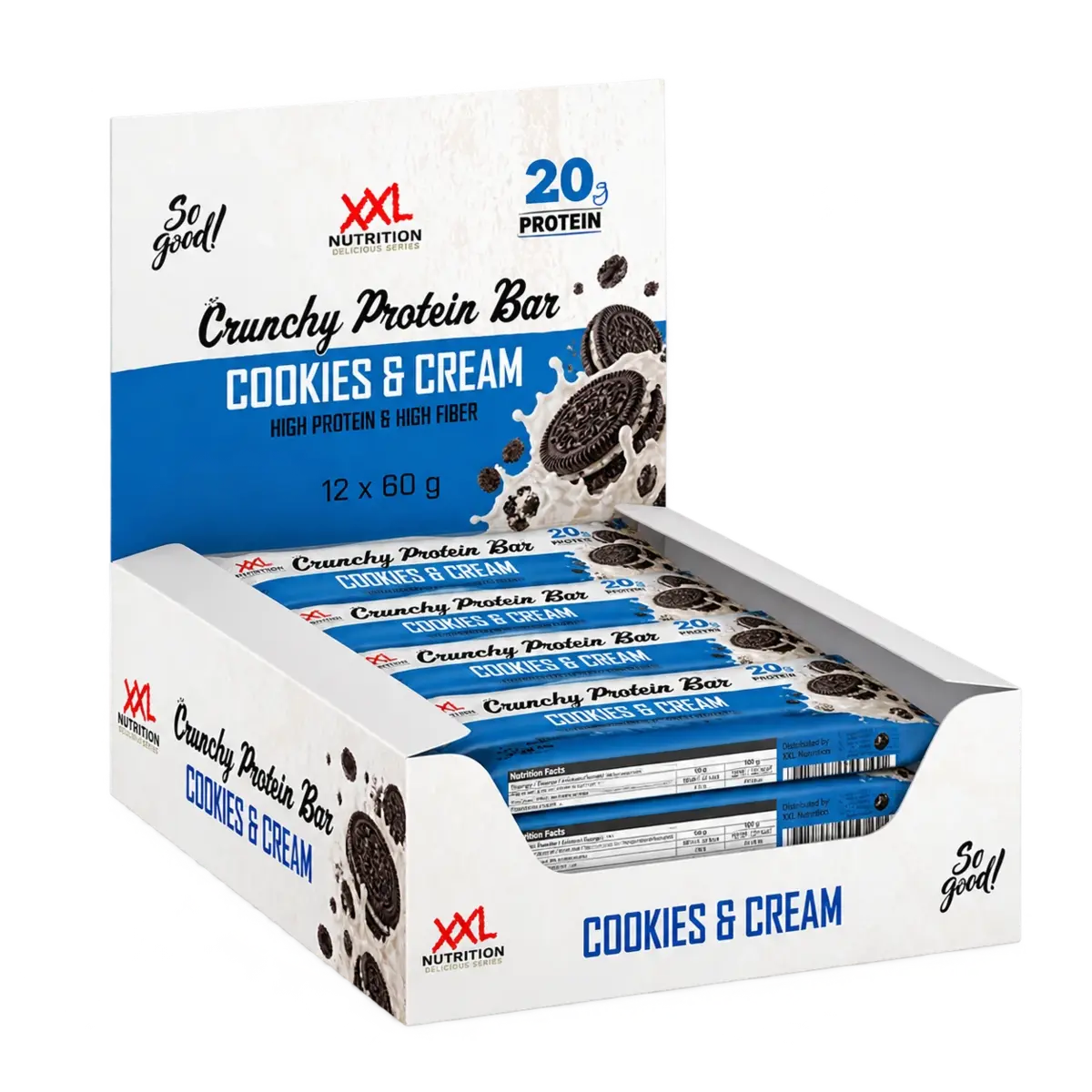 XXL Nutrition Crunchy Protein Bar 12x60g