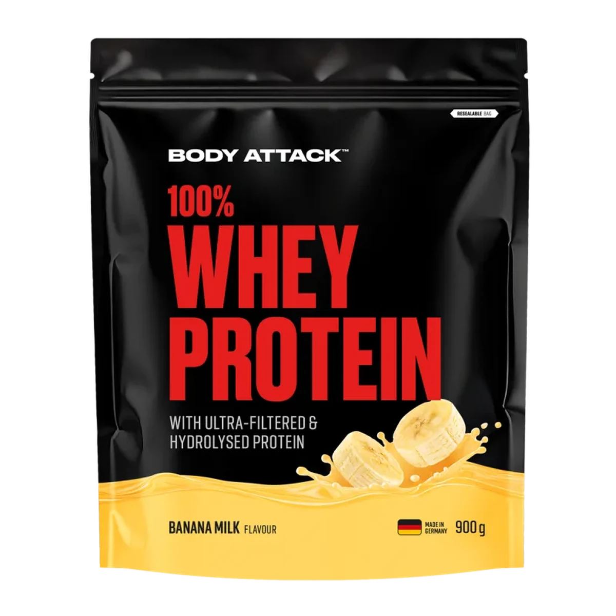 Body Attack 100% Whey Protein 900g