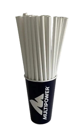 Multipower Trinkhalme Papier 500 Stück/Beutel