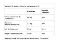 BioTech Calcium Zinc Magnesium from organic sources90 Tablets