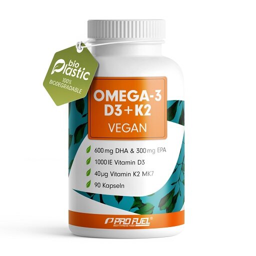 ProFuel Omega 3 + D3 + K2 90 Algae Oil Capsules