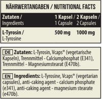 MST - L-Tyrosin 500mg 90 Kapseln
