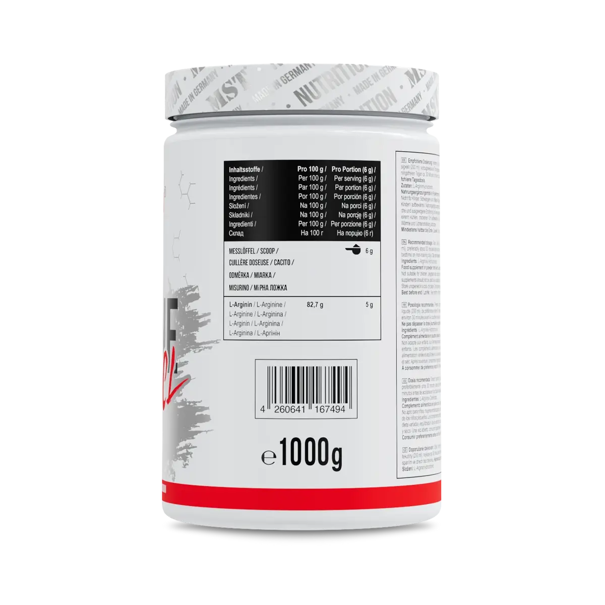 MST - Arginine HCL 1000g