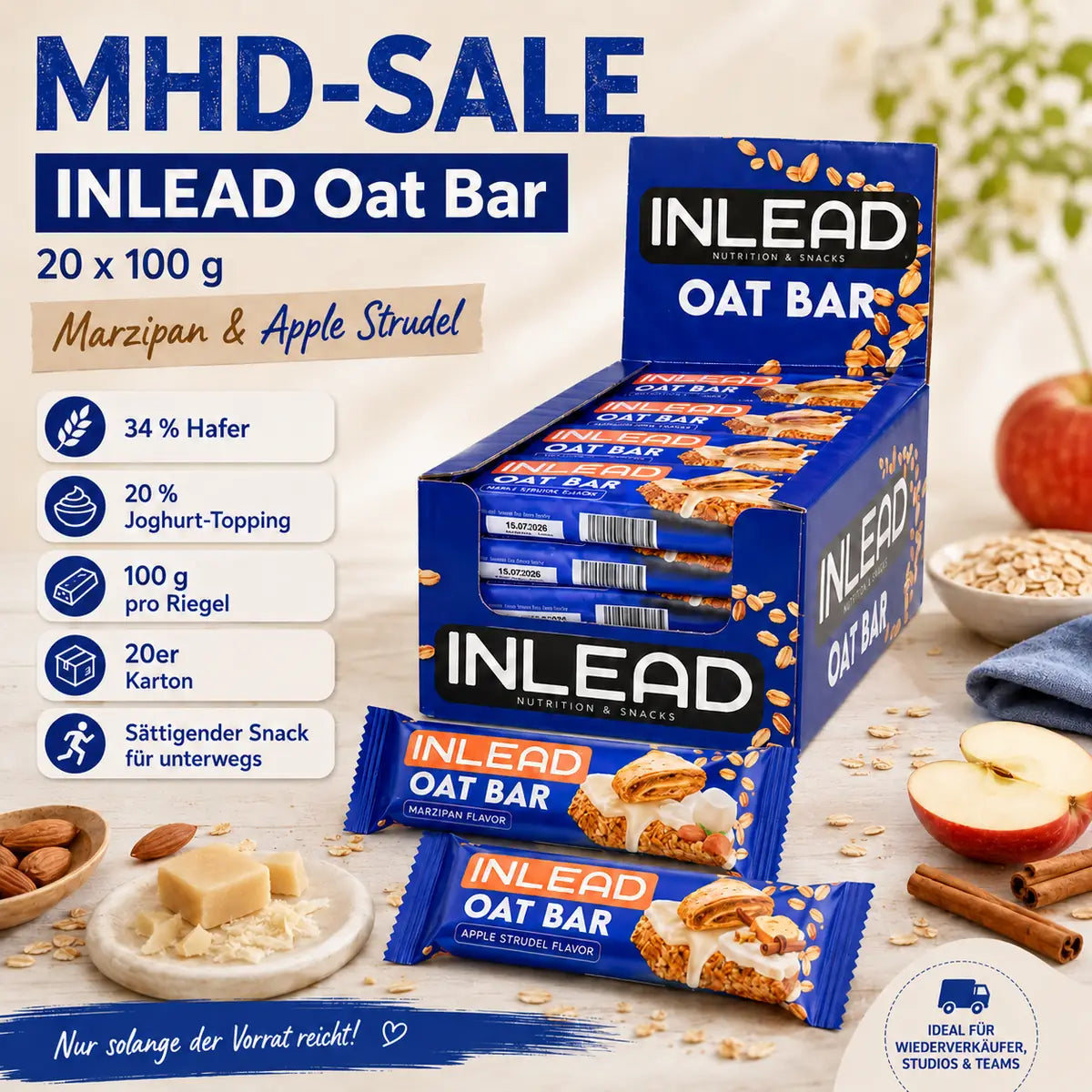 INLEAD Oat Bar 20x100g