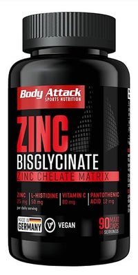 Body Attack Zinc Bisglycinate 90 Kapseln