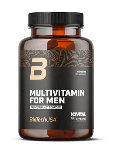 BioTech Multivitamin For Men from organic sources 60 Tablets