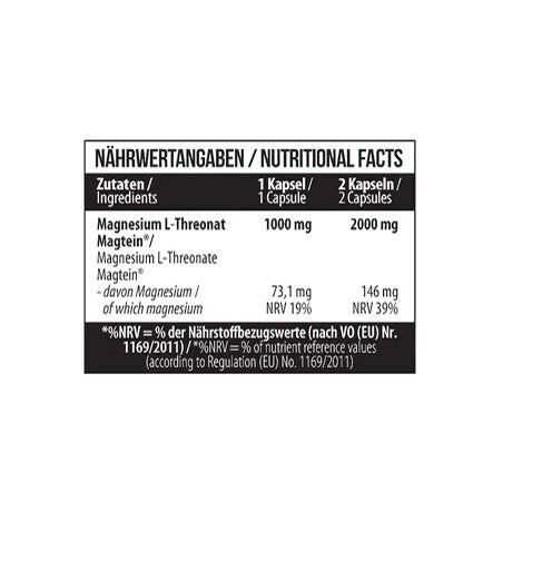 MST - Magnesium L-Threonate Magtein®1000mg - 60 Capsules
