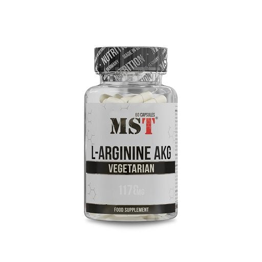 MST - Arginine AAKG 1178mg 60 Capsules