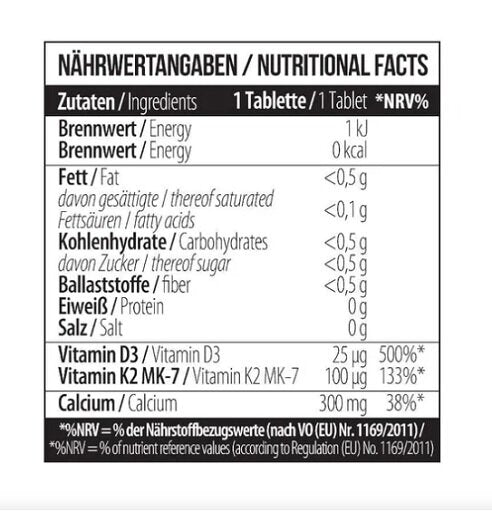 MST - Calcium CitrateD3 + K2Vital 60 Tablets