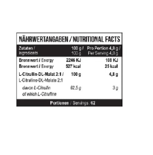 MST - Citrulline Malate300gUnflavored