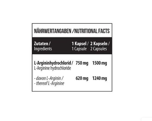 MST - L-Arginine - 120 capsules